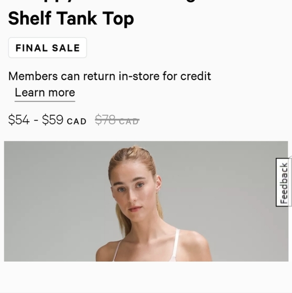 Lululemon Shelf Tank Top - Picture 6 of 6